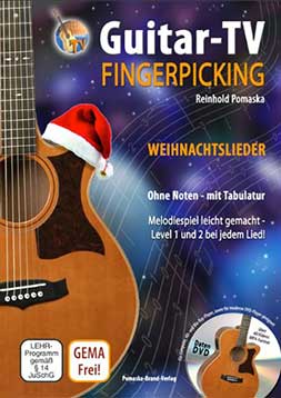 Fingerpicking-Buch Die schönsten Weihnachtslieder